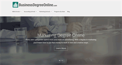 Desktop Screenshot of businessdegreeonline.com