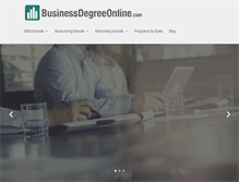 Tablet Screenshot of businessdegreeonline.com